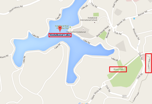 Kodaikanal Lake & Byrant Park.PNG