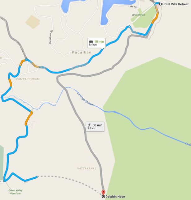 Route to Dolphin nose